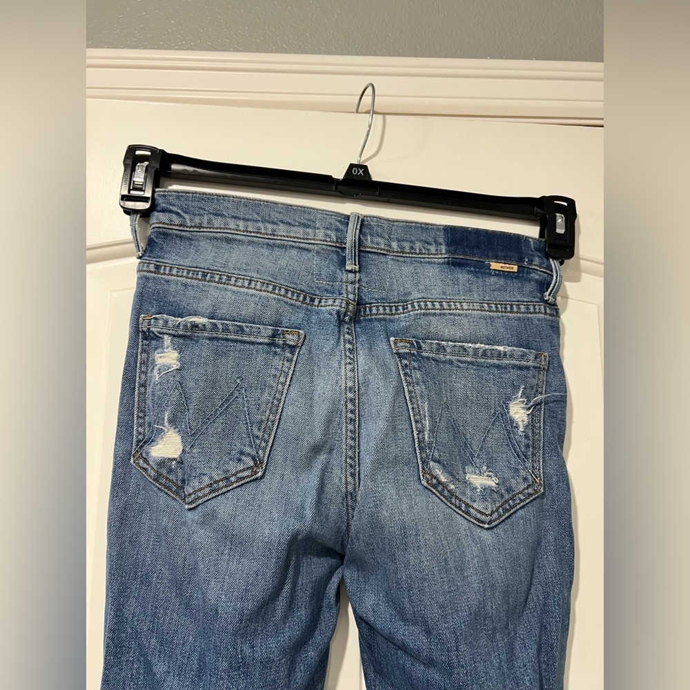 Women’s Mother the insider crop step fray jeans 28 distressed - Picture 4 of 16